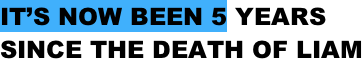 IT’S NOW BEEN 5 YEARS  SINCE THE DEATH OF LIAM